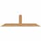Ekena Millwork Portland Smooth Timber Gable Bracket, Western Red Cedar, 48"W x 14"H x 3 1/2"D x 3 1/2"F, 7/12 Pitch GBW048X14X0404POR00SWR - alternate 1